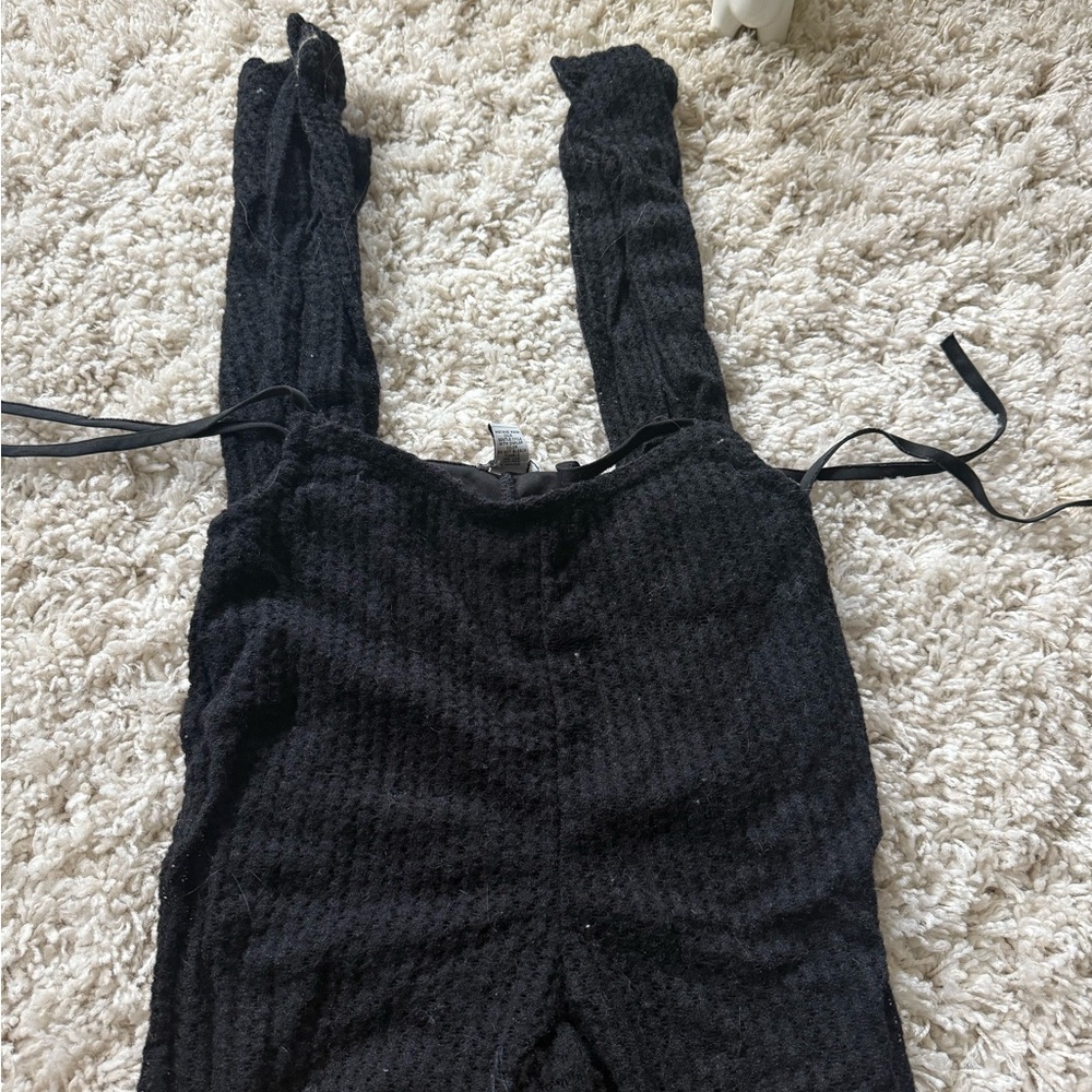 Rue21 Elegant Black super cute retro vintage mesh pants with side ties